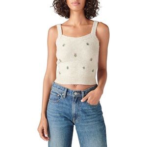 Lucky Brand Beaded Sweater Tank